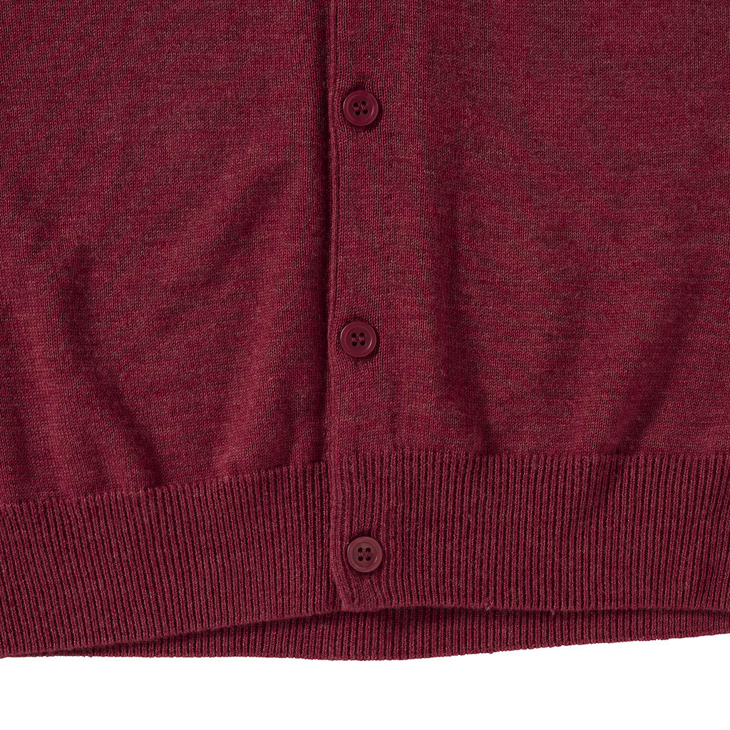  Men's V-Neck Sleeveless Knitted Cardigan in Farbe Black