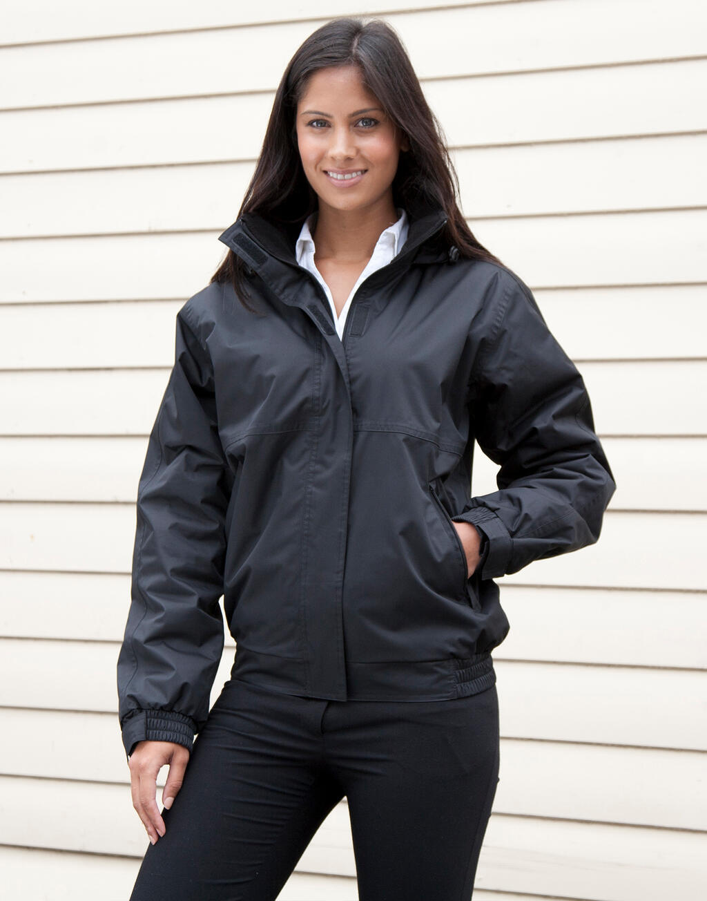  Ladies' Channel Jacket in Farbe Black