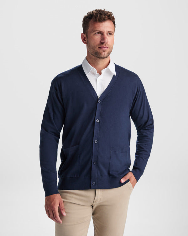 Cardigan Explorer in Farbe Navy