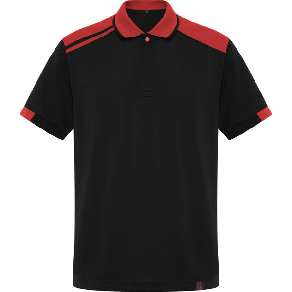 Poloshirt Samurai  in Farbe Black/Red