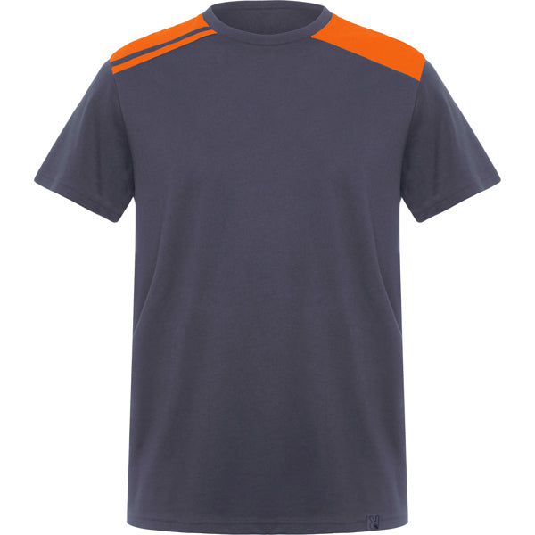 T-Shirt Expedition  in Farbe Lead/Orange