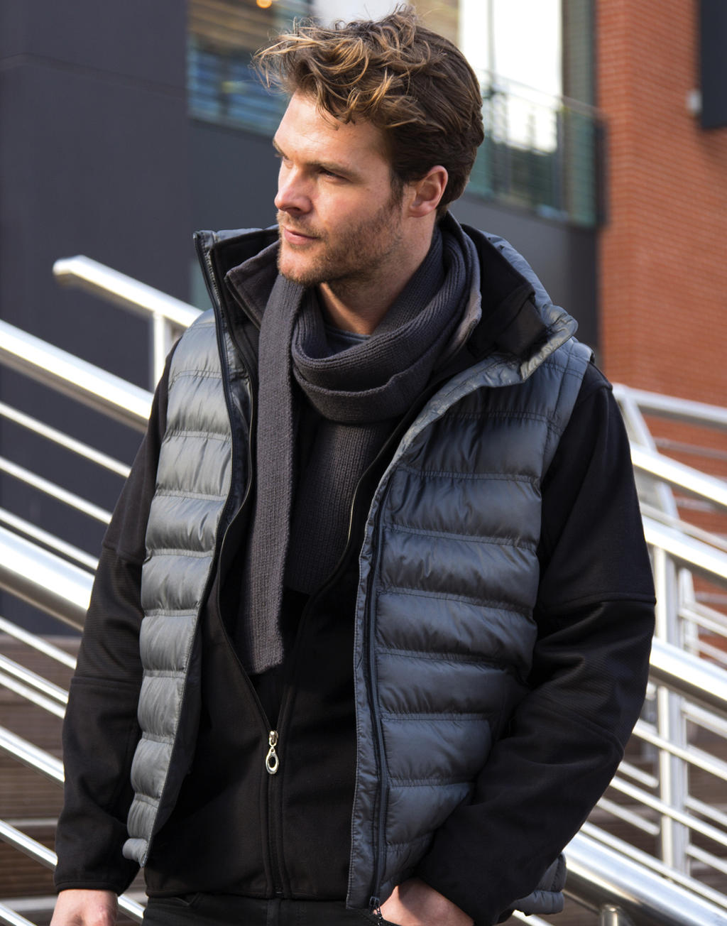  Ice Bird Padded Gilet in Farbe Black