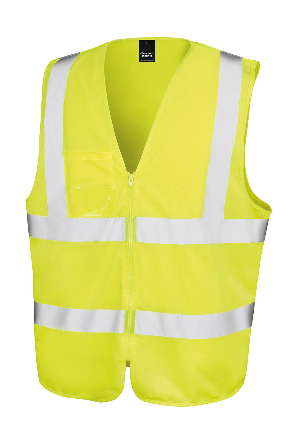  Zip I.D Safety Tabard in Farbe Fluorescent Yellow