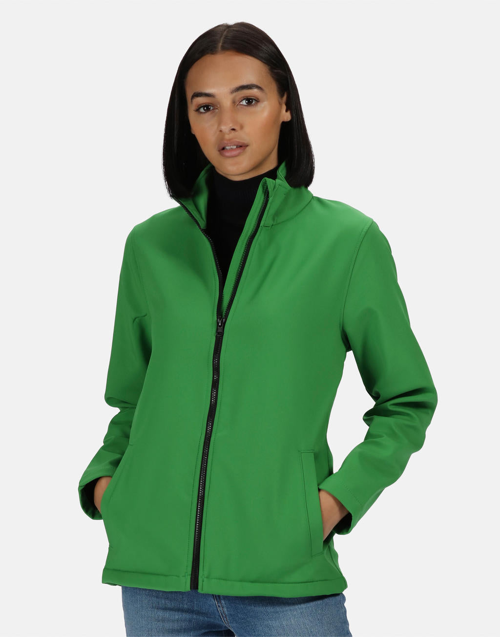  Women's Ablaze Printable Softshell in Farbe White/Light Steel
