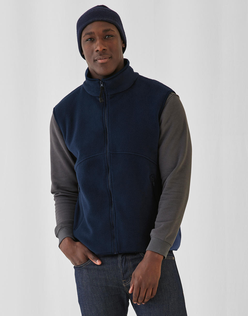  Traveller+ Bodywarmer Fleece in Farbe Black