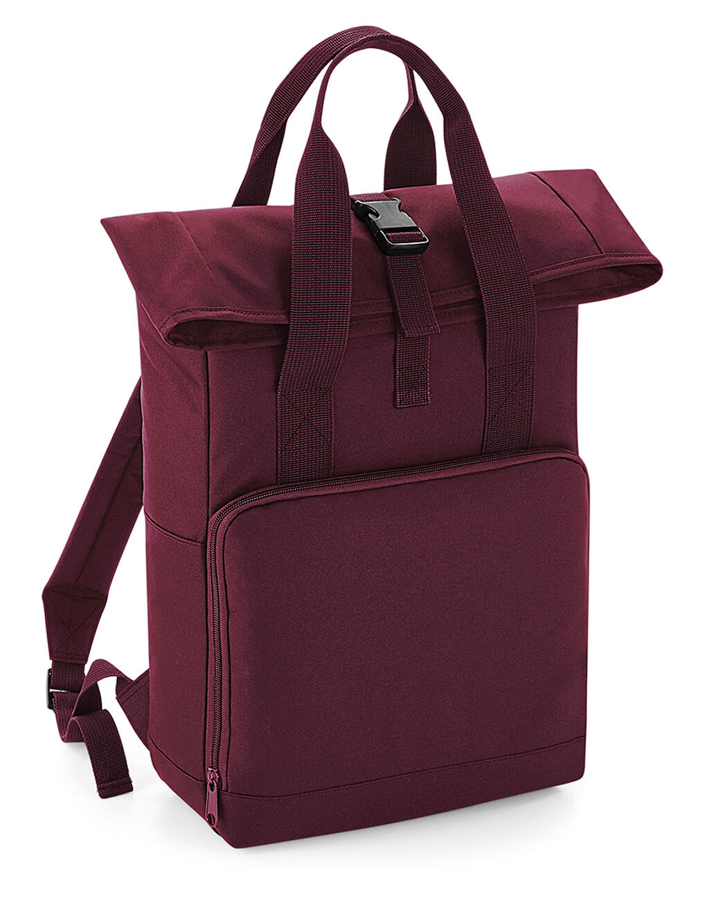  Twin Handle Roll-Top Backpack in Farbe Burgundy
