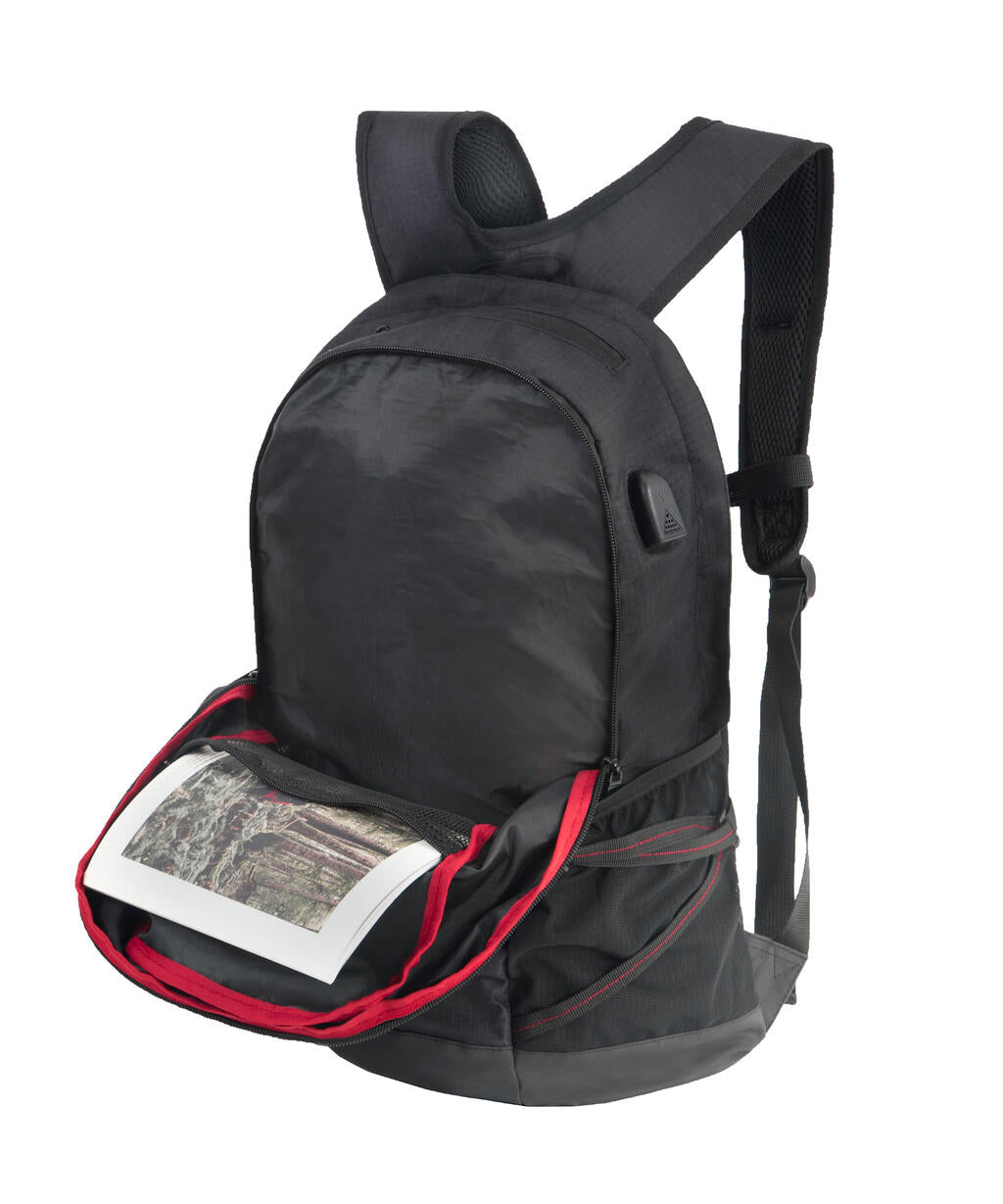 Leipzig Daily Laptop Backpack in Farbe Black/Black
