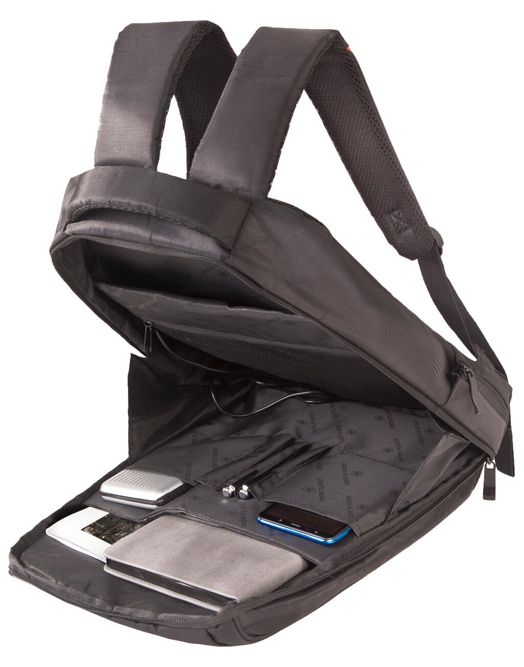 Kiel Urban Laptop Backpack in Farbe Black/Red