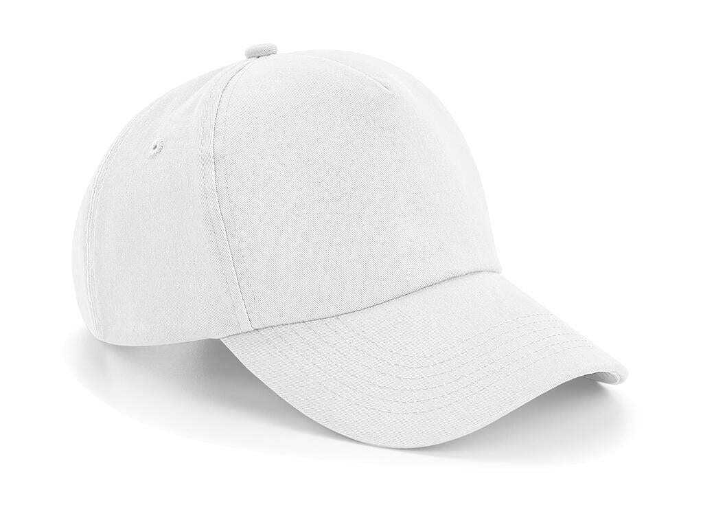  Authentic 5 Panel Cap in Farbe White