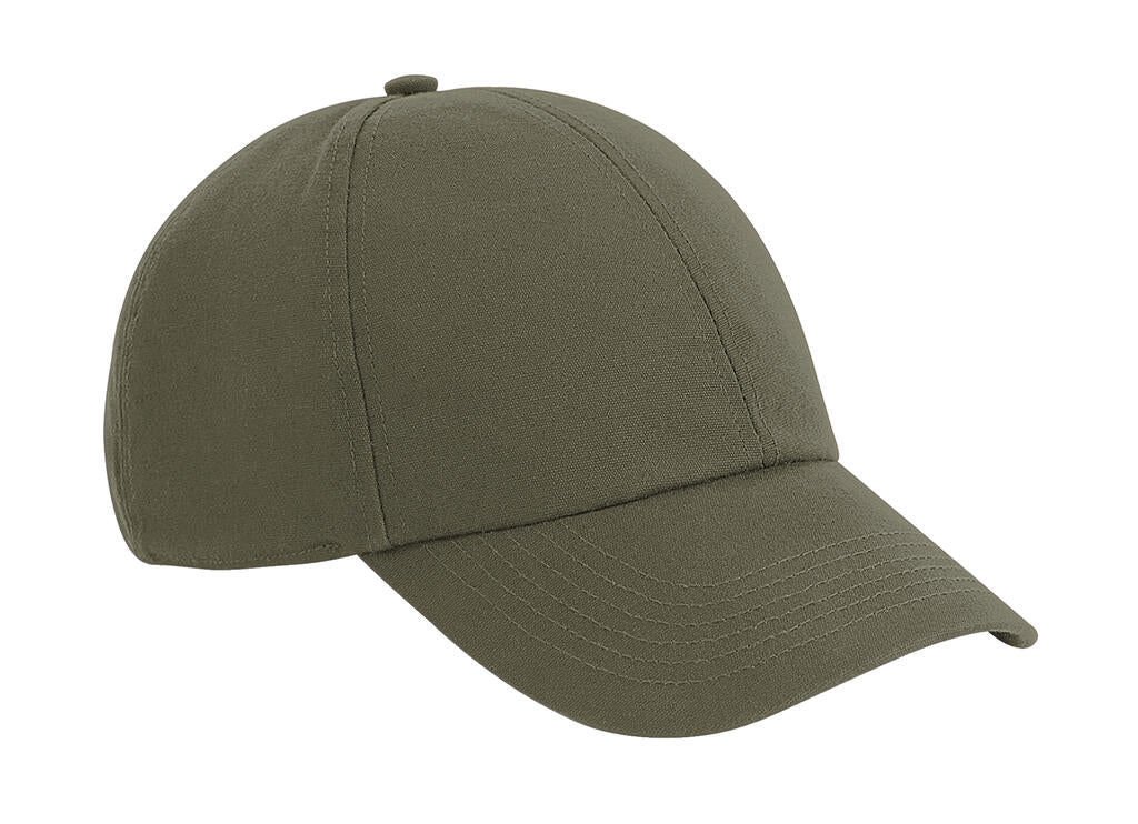  Organic Cotton 6 Panel Cap in Farbe Olive Green
