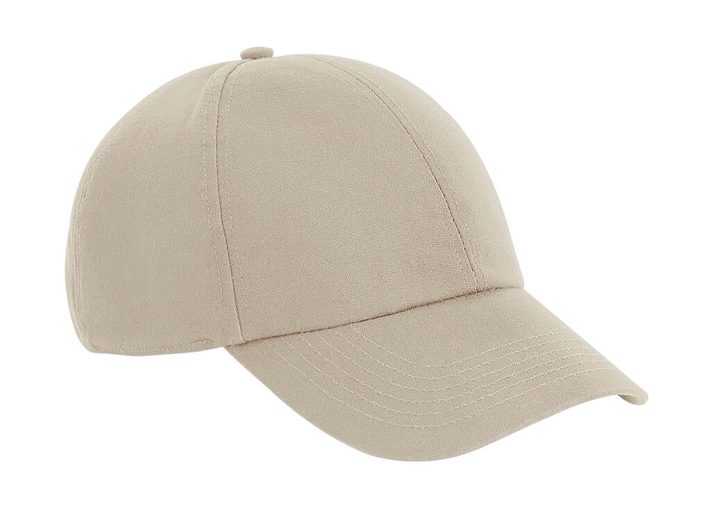  Organic Cotton 6 Panel Cap in Farbe Sand