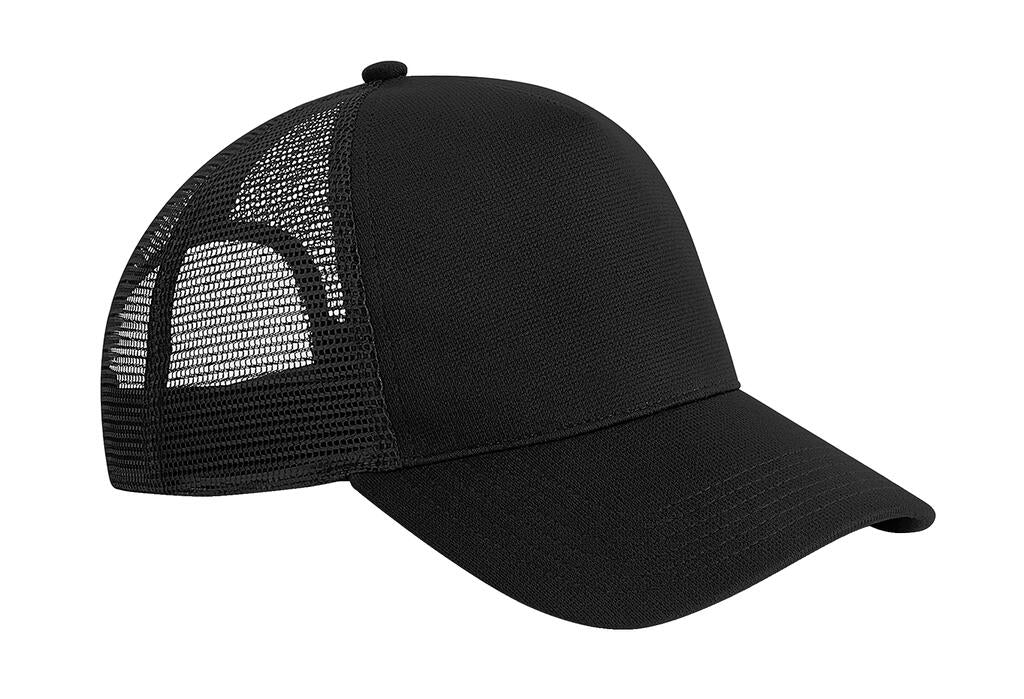  Microknit Snapback Trucker in Farbe Black