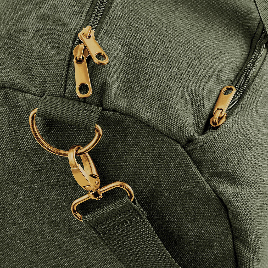  Vintage Canvas Barrel Bag in Farbe Vintage Black