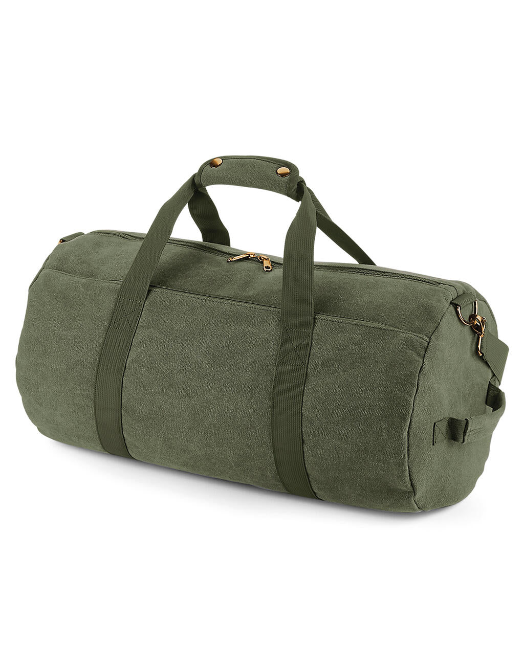  Vintage Canvas Barrel Bag in Farbe Vintage Black