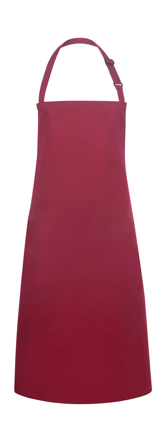  Bib Apron Basic in Farbe Bordeaux
