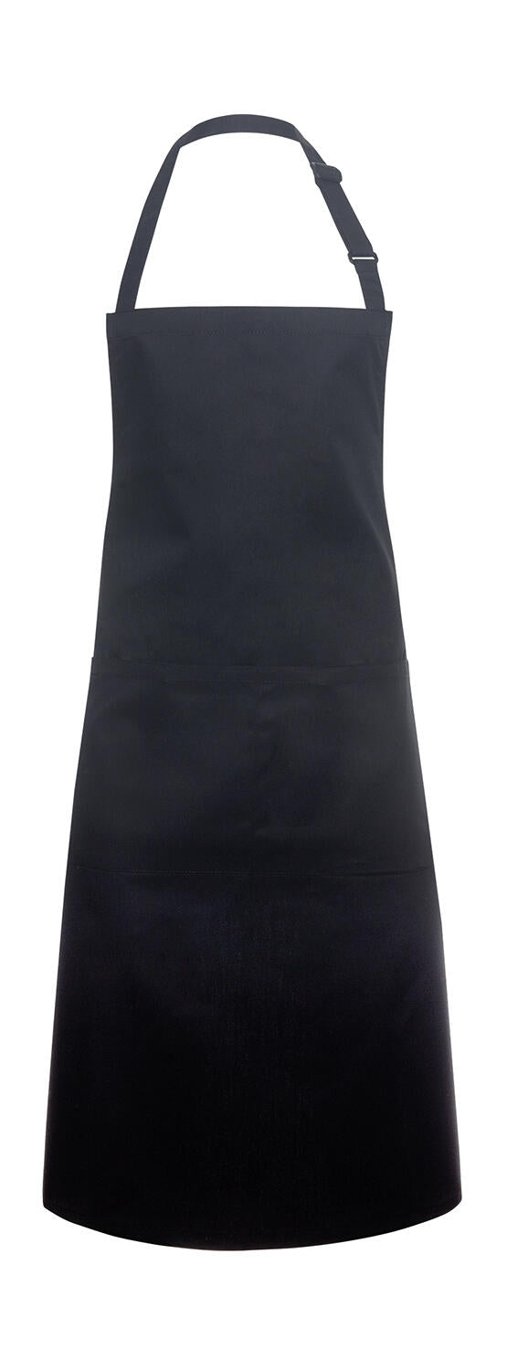  Bib Apron Basic with Pocket in Farbe Black