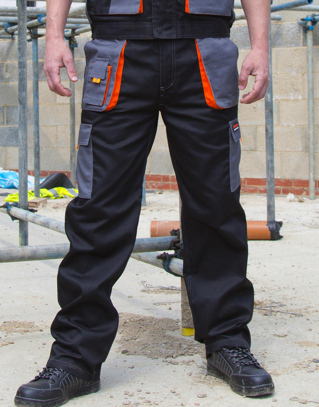  LITE Trouser in Farbe Grey/Black/Orange