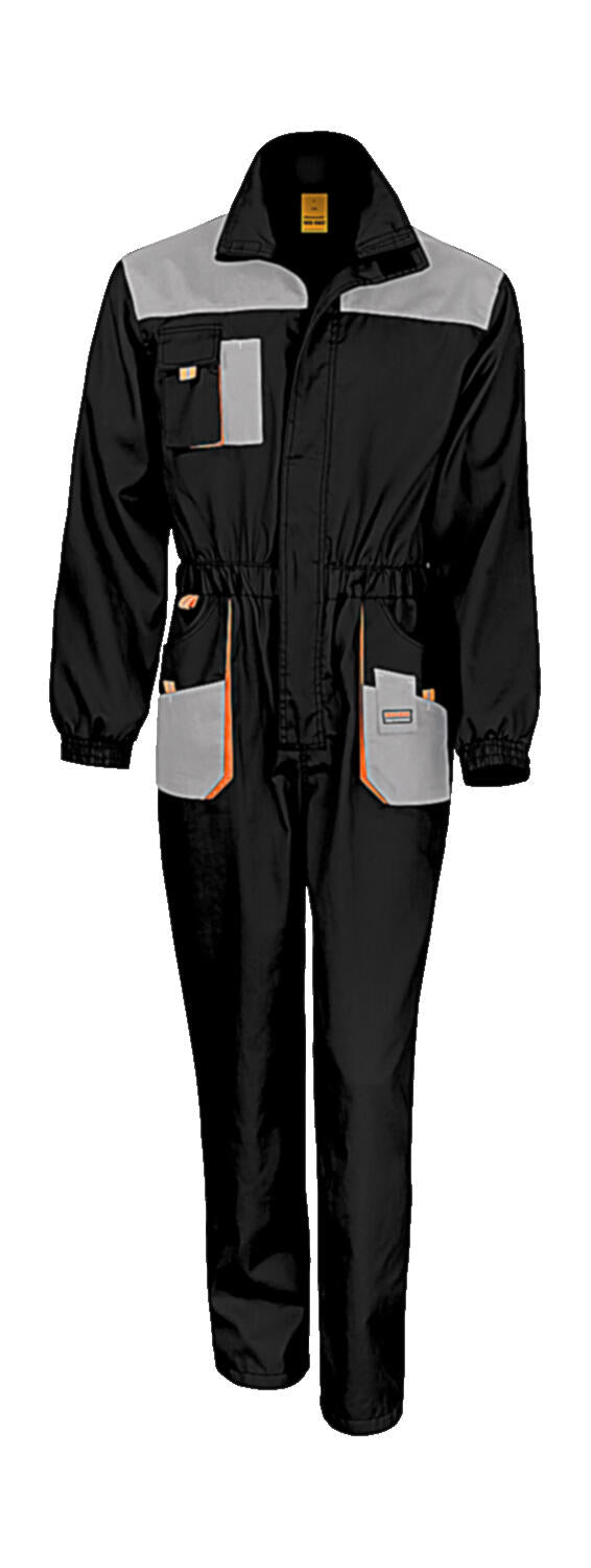  LITE Coverall in Farbe Black/Grey/Orange