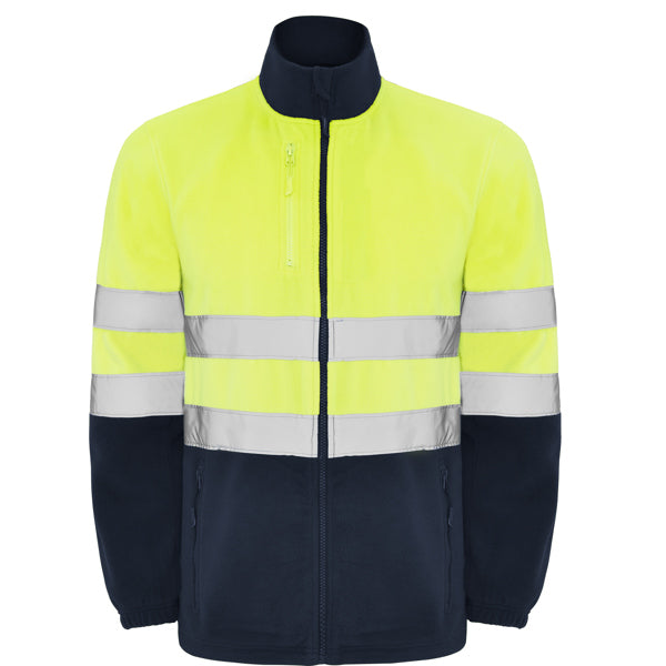 Hochsichtbares Fleece Altair Navy Blue/Fluor Yellow in Farbe Navy/Fluor Yellow