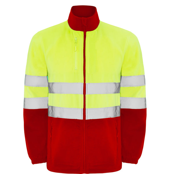 Hochsichtbares Fleece Altair Job Red/Fluor Yellow in Farbe Rojo Laboral/Amarillo Flúor