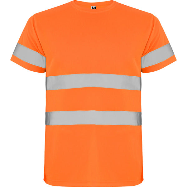 Hochsichtbares T-Shirt Delta  in Farbe Fluor Orange