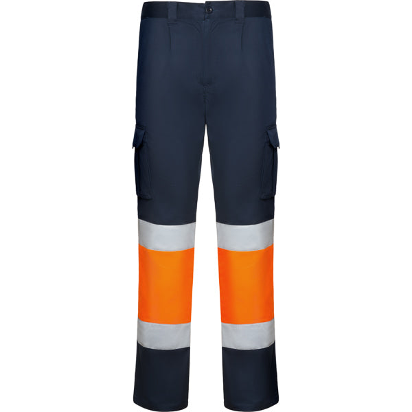 Hochsichtbare Hosen Daily Stretch Hv Navy Blue/Fluor Orange in Farbe Navy/Fluor Orange