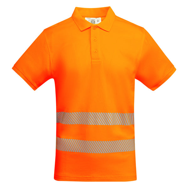 Hochsichtbares Poloshirt Atrio  in Farbe Fluor Orange