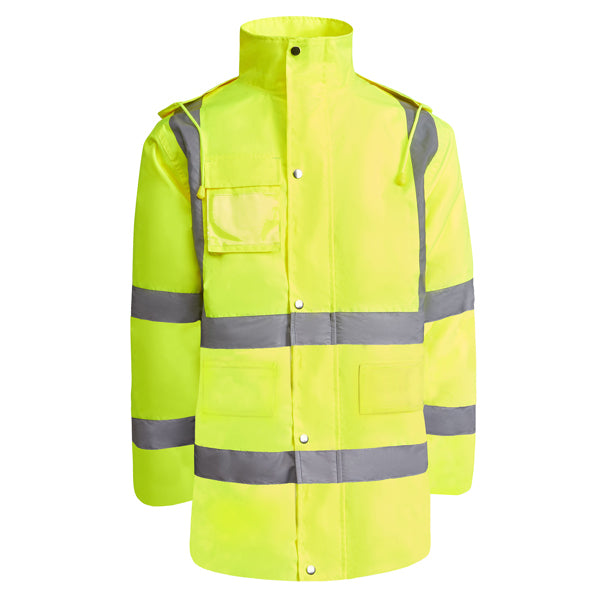Hochsichtbarer Parka Merak  in Farbe Fluor Yellow