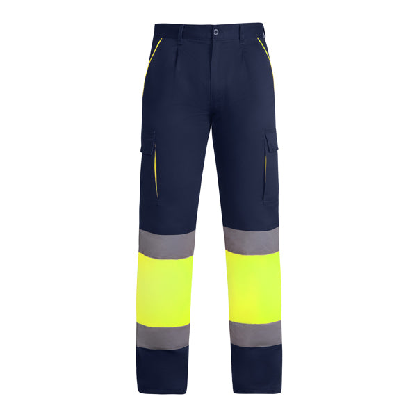 Hochsichtbare Winterhosen Enix Navy Blue/Fluor Yellow in Farbe Navy/Fluor Yellow