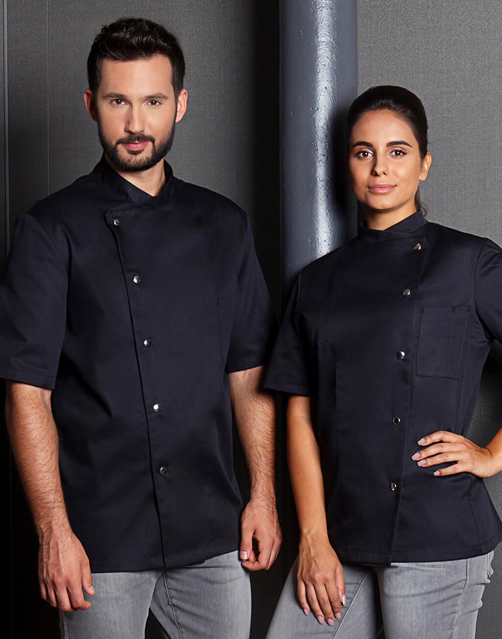  Chef Jacket Lars Long Sleeve in Farbe White
