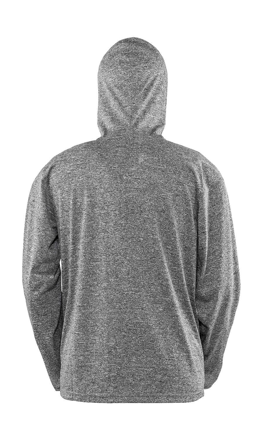  Men's Hooded Tee-Jacket in Farbe Marl Grey