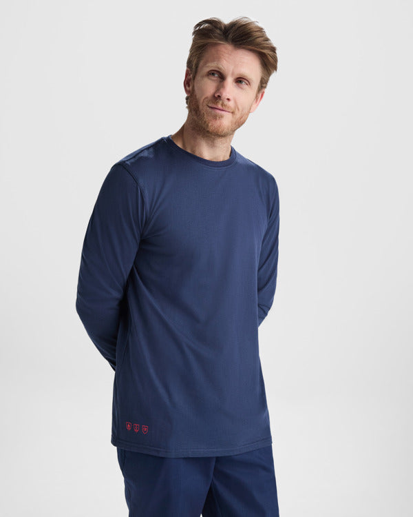Flammhemmendes T-Shirt Defender in Farbe Navy