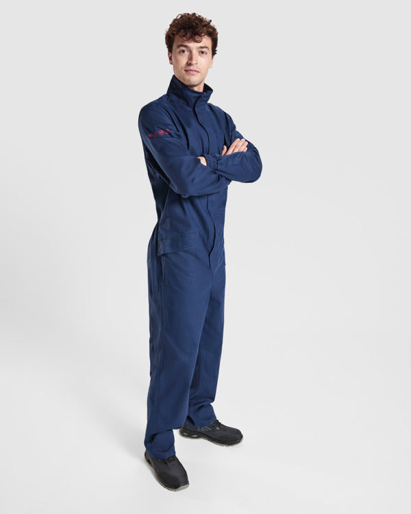 Flammhemmende Latzhosen Blazer in Farbe Navy