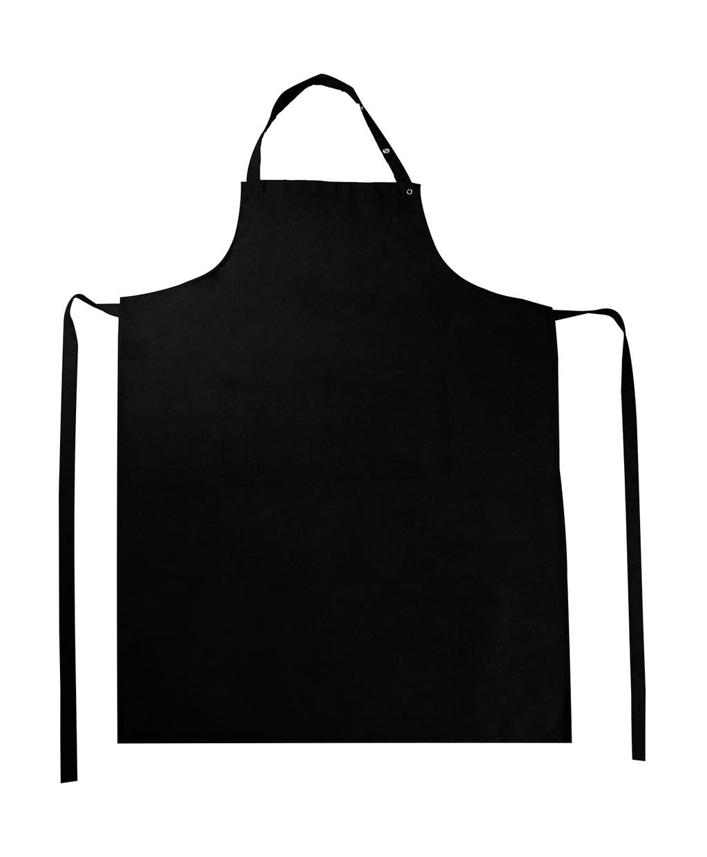  Amsterdam Bib Apron with Pocket in Farbe Black