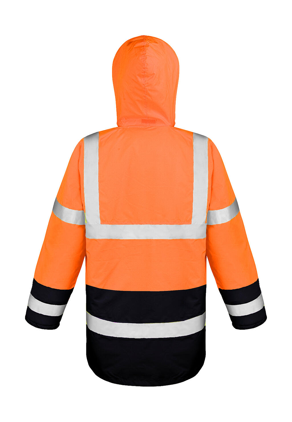  Core Motorway 2-Tone Safety Coat in Farbe Fluorescent Orange/Black