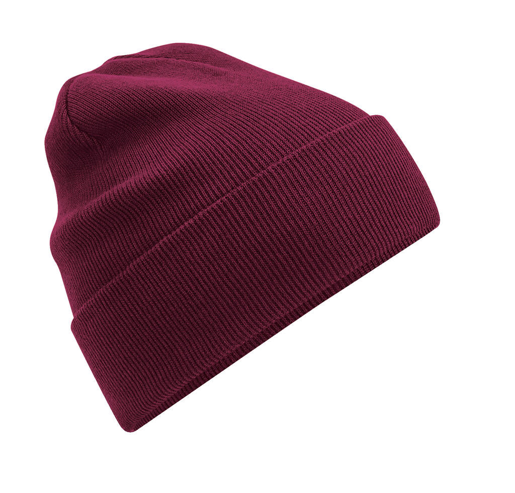  Organic Cotton Original Cuffed Beanie in Farbe Burgundy