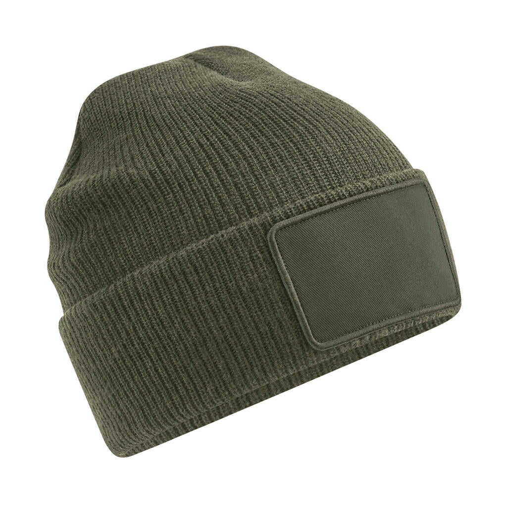  Removable Patch Thinsulate™ Beanie in Farbe Military Green