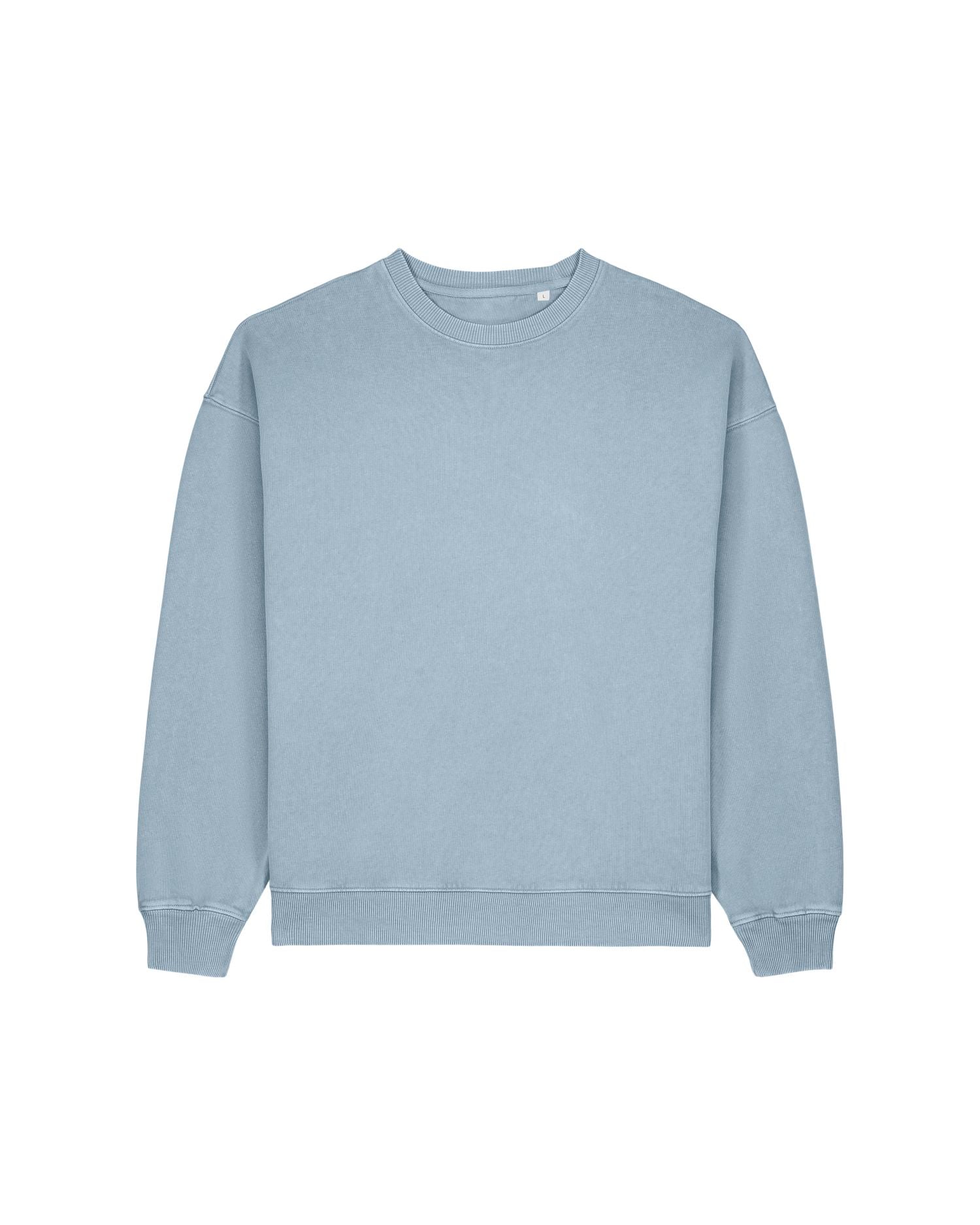 Sweatshirt Radder 2.0 Vintage in Farbe G. Dyed Blue Stone