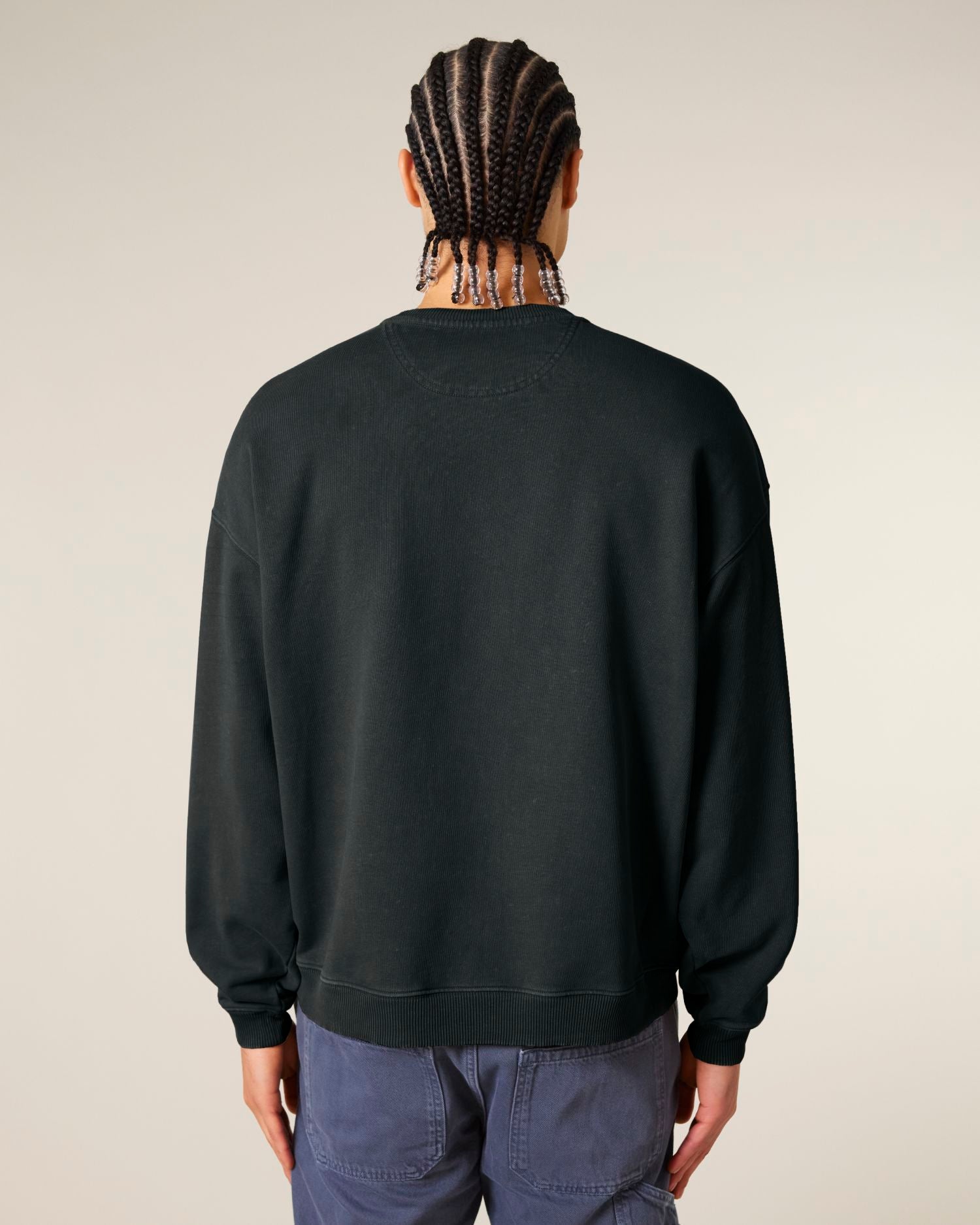 Sweatshirt Radder 2.0 Vintage in Farbe G. Dyed Black Rock
