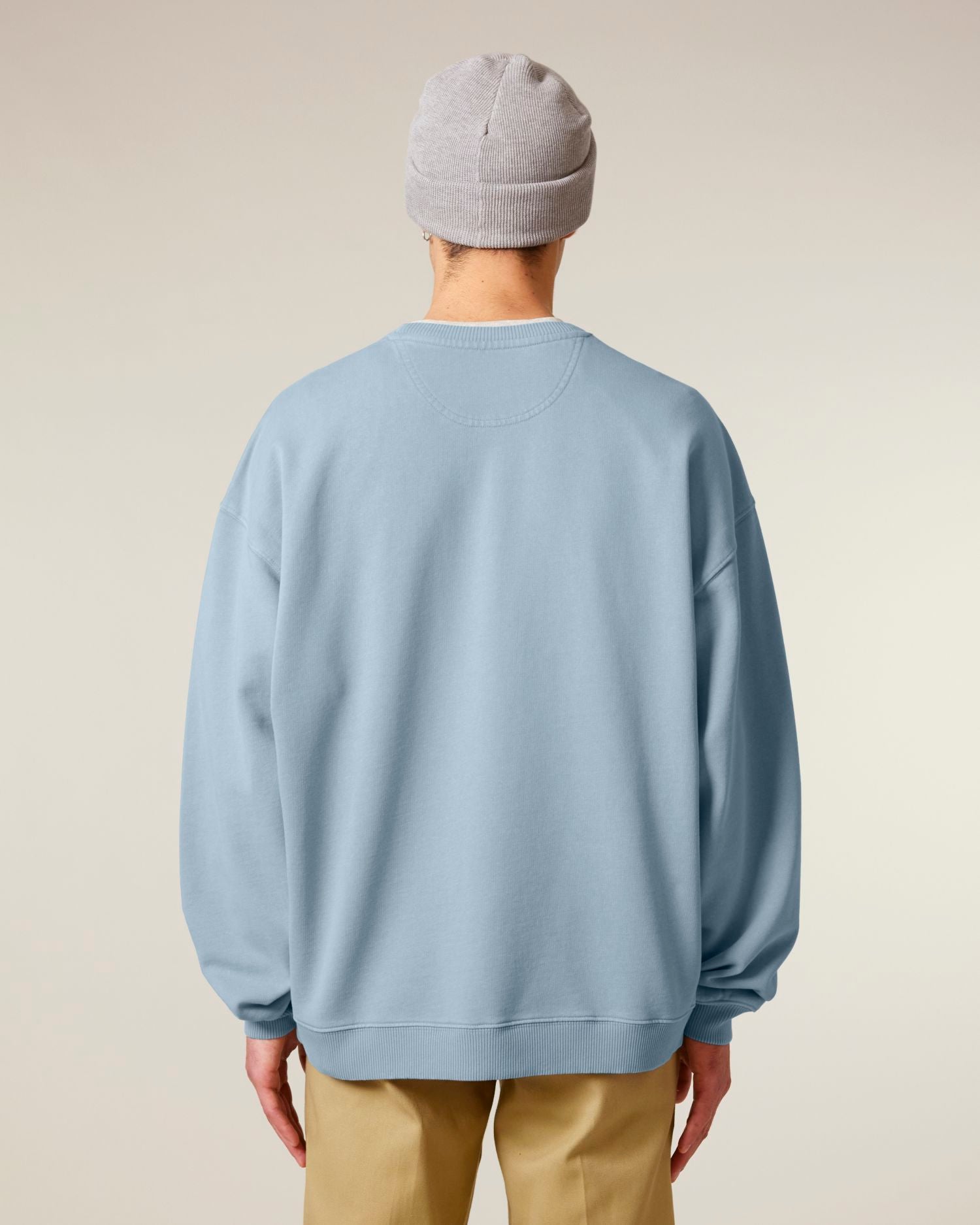 Sweatshirt Radder 2.0 Vintage in Farbe G. Dyed Blue Stone