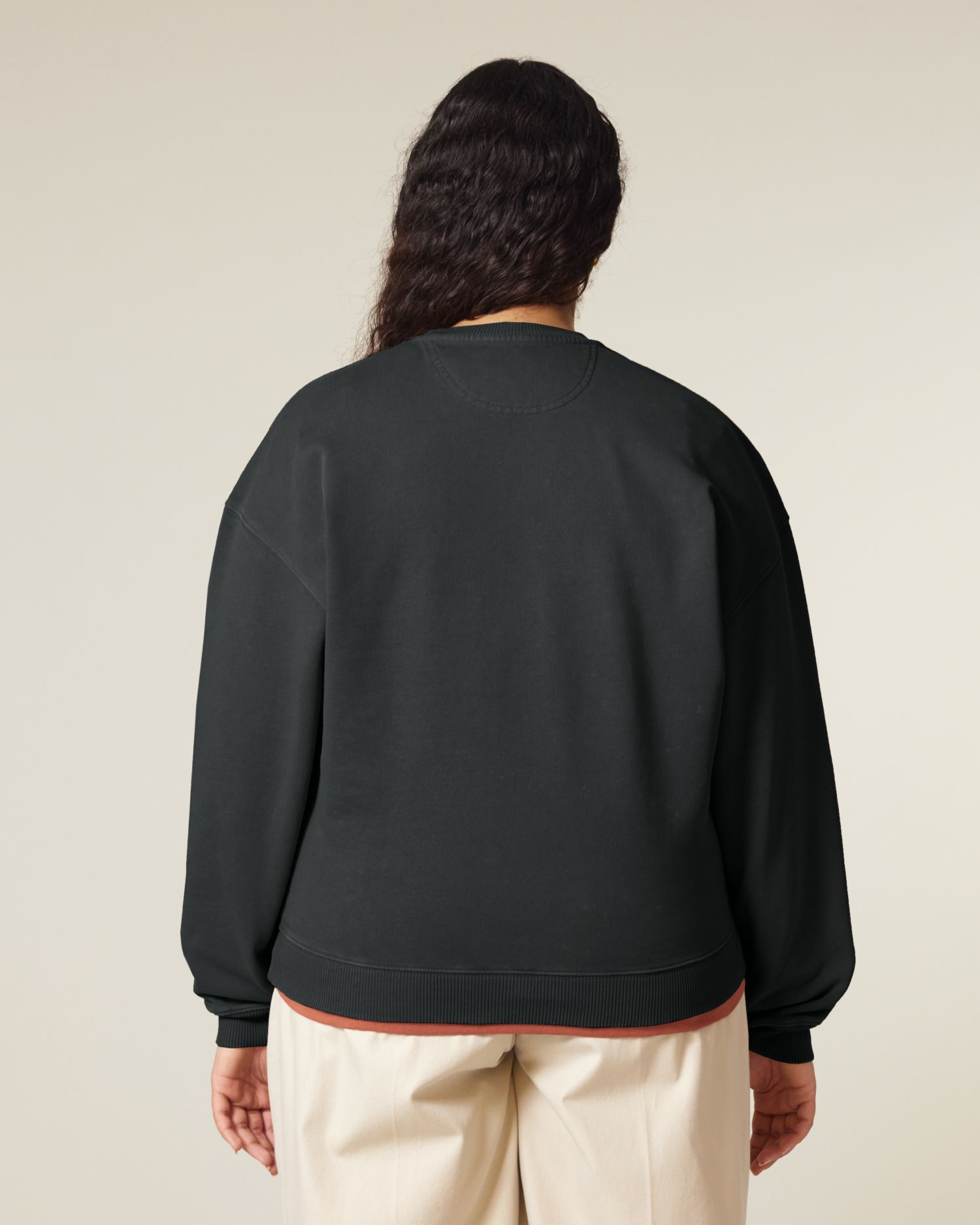 Sweatshirt Radder 2.0 Vintage in Farbe G. Dyed Black Rock
