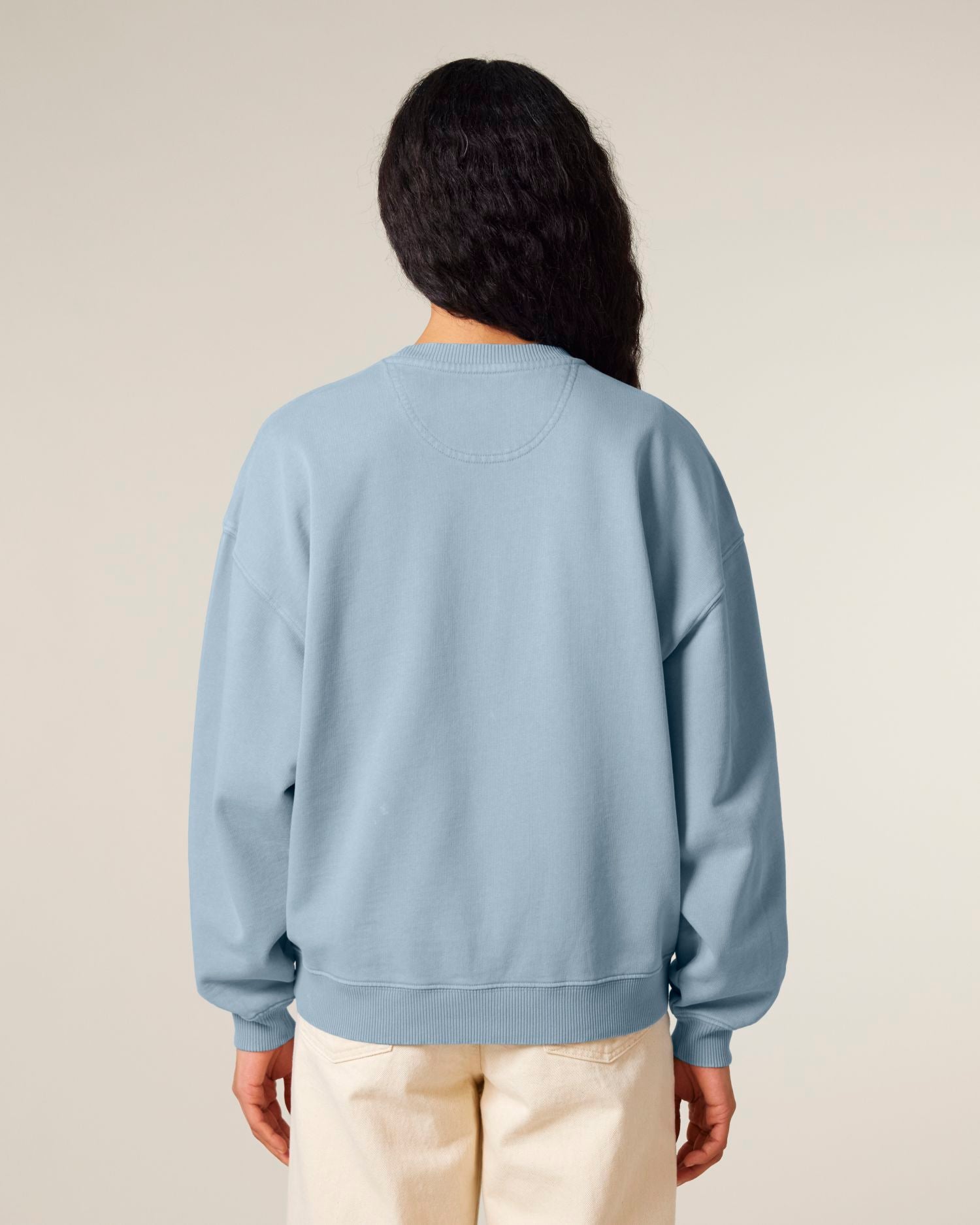 Sweatshirt Radder 2.0 Vintage in Farbe G. Dyed Blue Stone