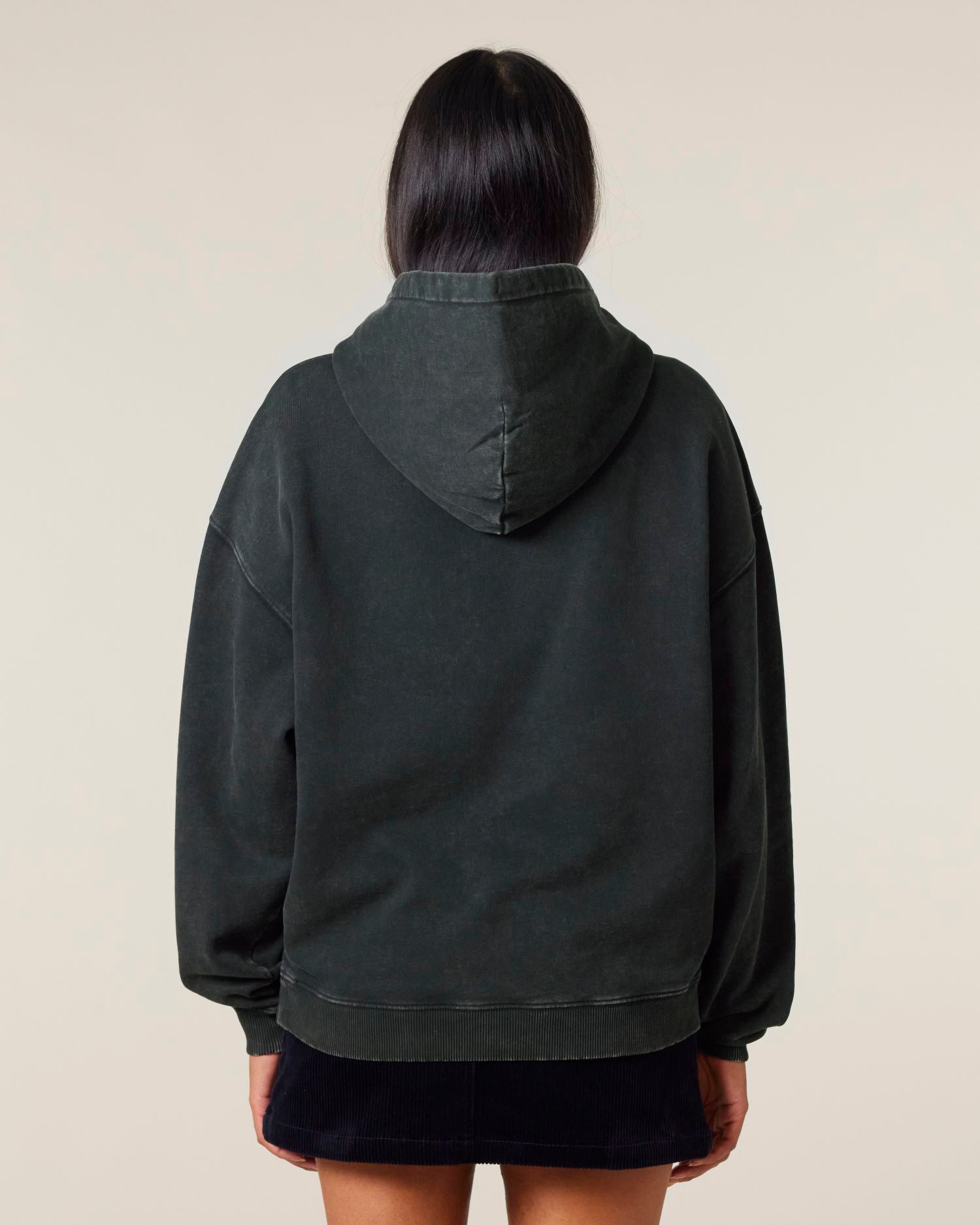Hoodie Slammer 2.0 vintage in Farbe G. Dyed Black Rock