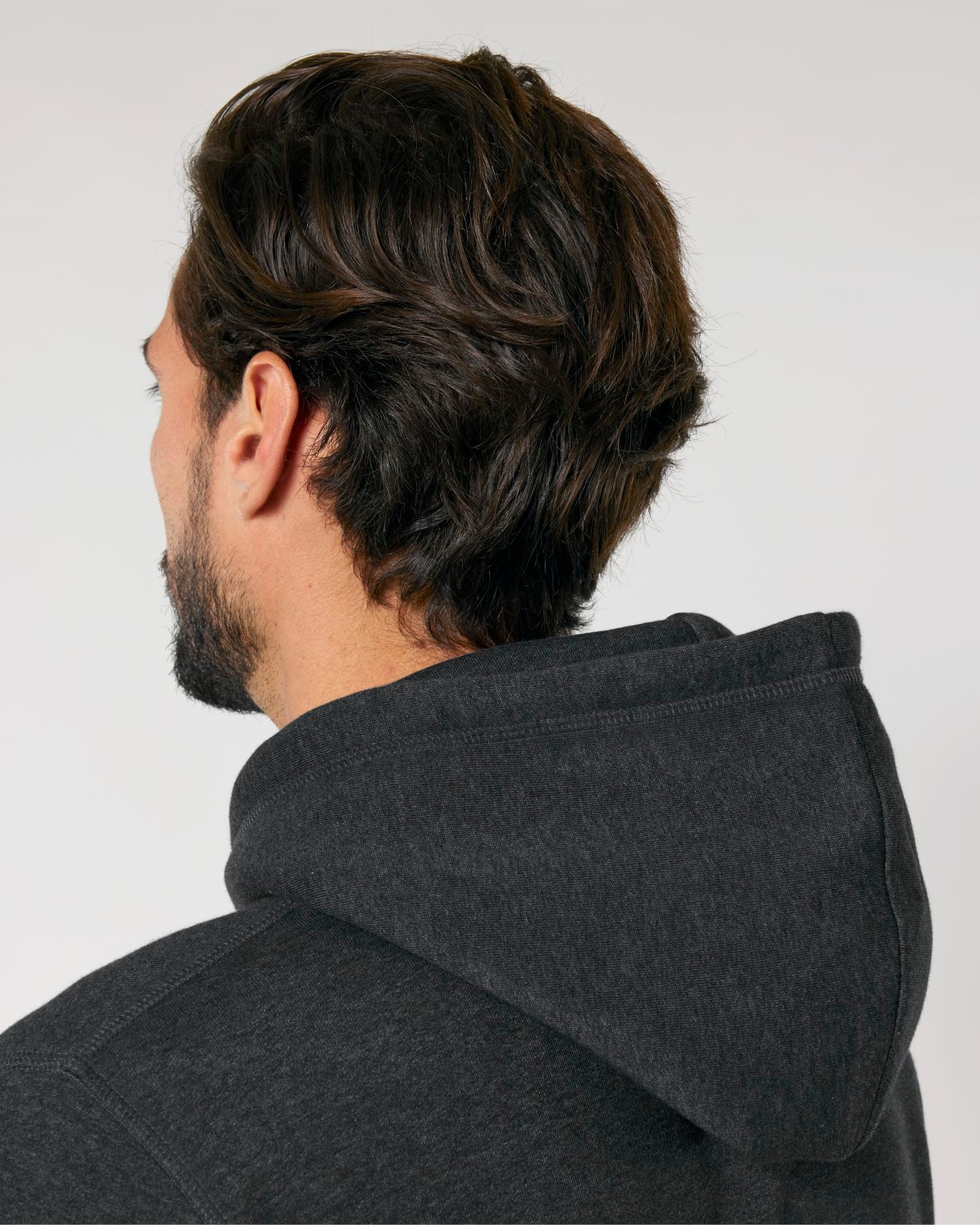 Hoodie Drummer 2.0 in Farbe Dark Heather Grey