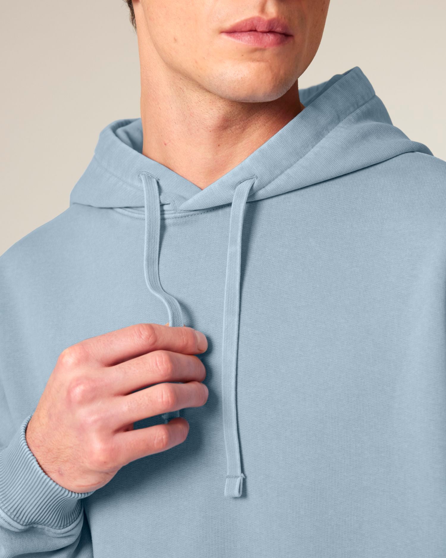 Hoodie Slammer 2.0 vintage in Farbe G. Dyed Blue Stone