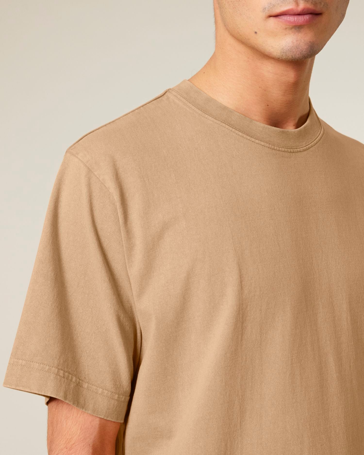 T-Shirt Freestyler Vintage in Farbe G. Dyed Latte