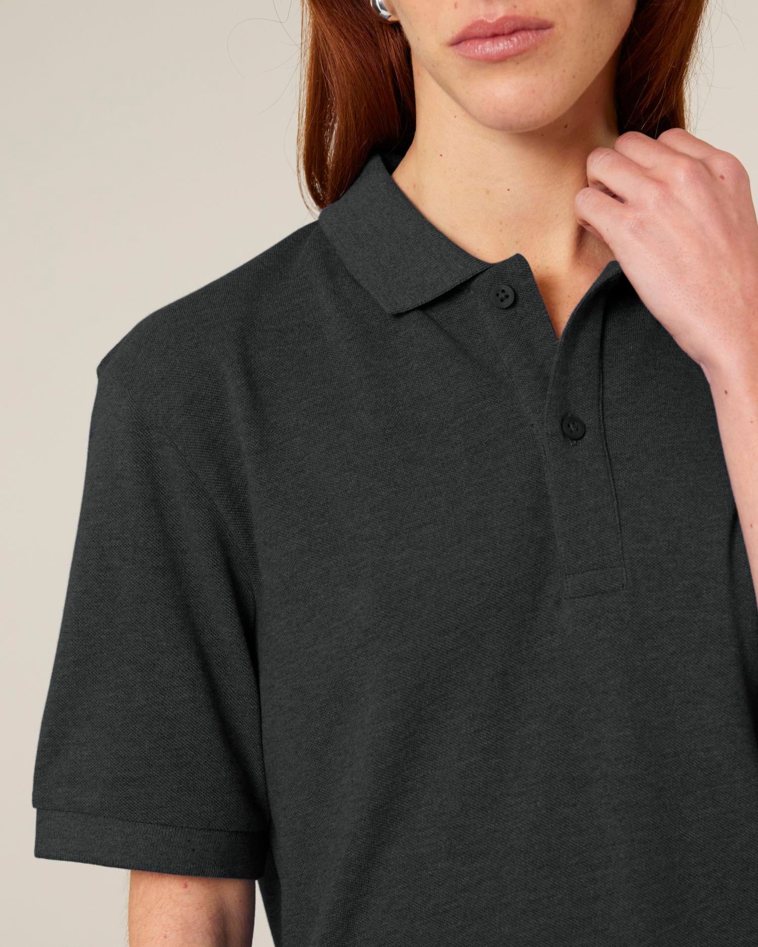 Poloshirt Prepster 2.0 in Farbe Dark Heather Grey