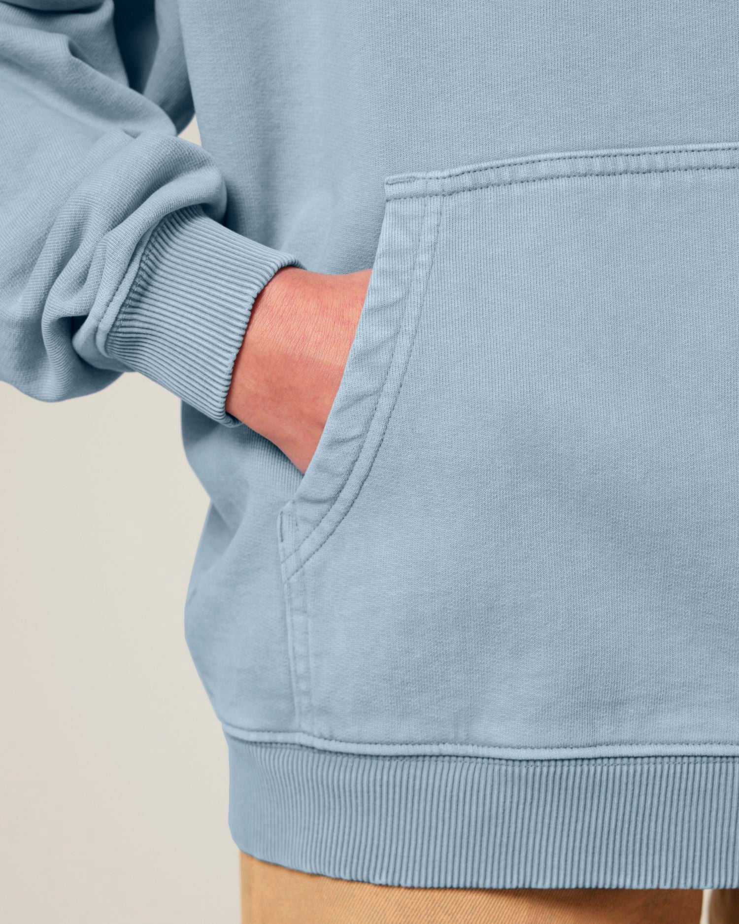 Hoodie Slammer 2.0 vintage in Farbe G. Dyed Blue Stone