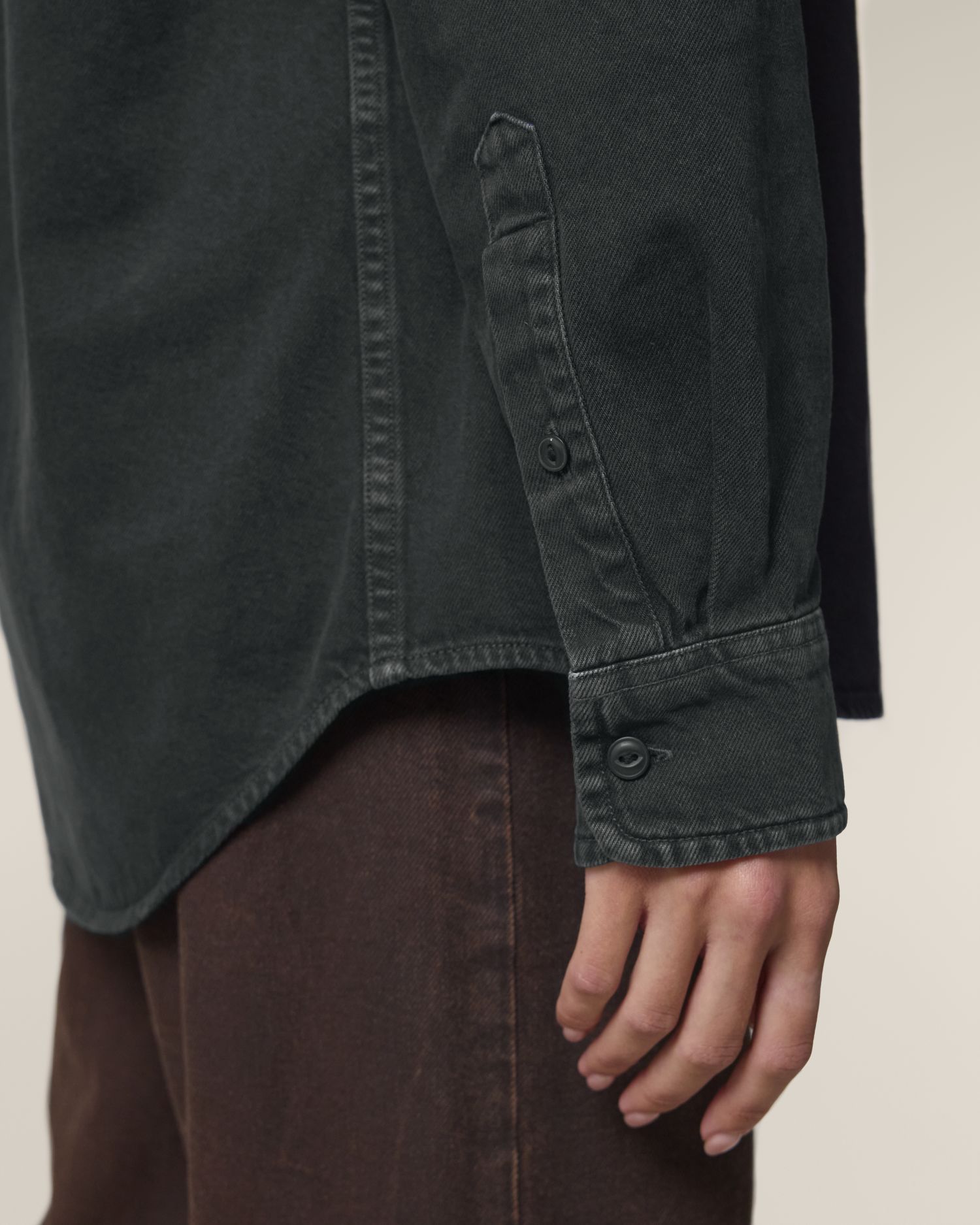 Hemd Worker Shirt in Farbe G. Dyed Black Rock