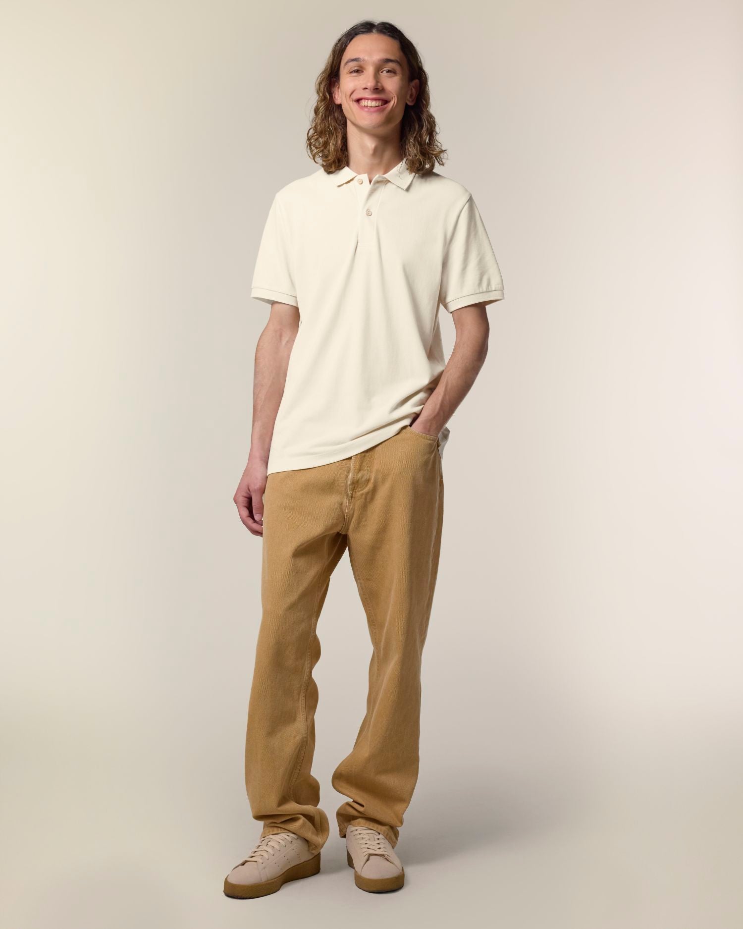 Poloshirt Stanley Coaster in Farbe Natural Raw